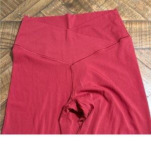 Red aerie flare leggings